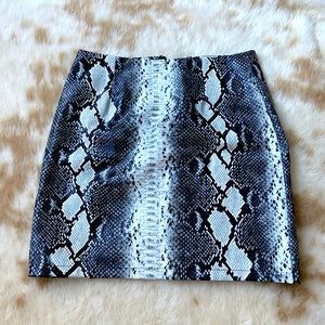 Snake Print mini skirt